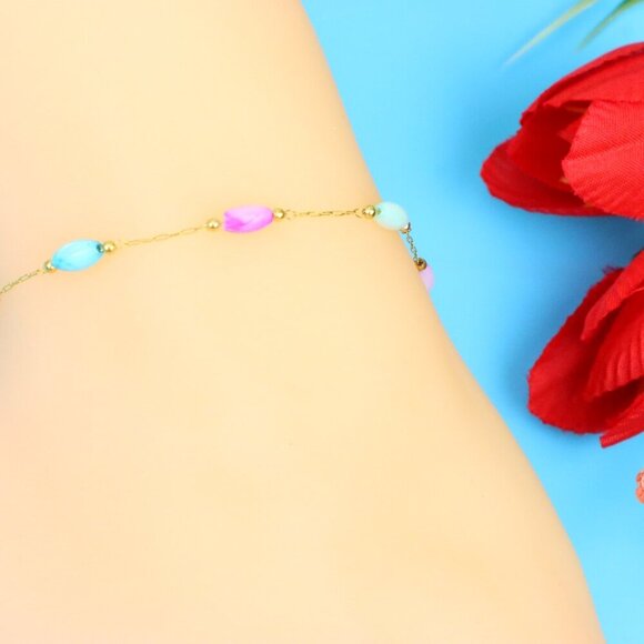 Elegant Handmade Anklet – Perfect for Women & Girls | Ideal Gift Option, DYC1145 - Picture 5 of 7